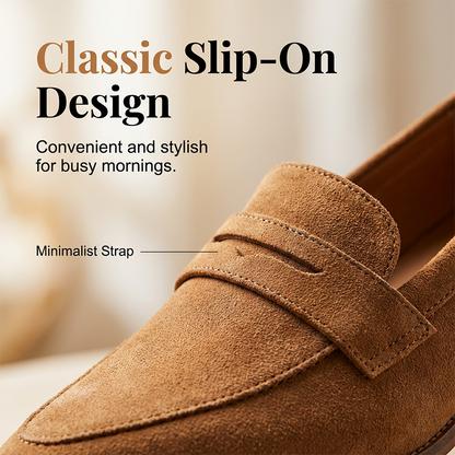 🌞Frühlingserwachen: 50% Rabatt!🪄Luxuriöse Damen-Loafer mit spitzen Zehen – Klassische Flats im Wildleder-Look – Bequeme Passform