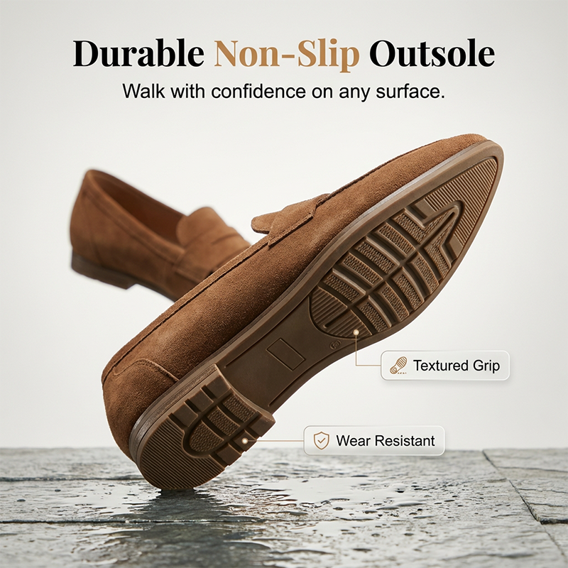 🌞Frühlingserwachen: 50% Rabatt!🪄Luxuriöse Damen-Loafer mit spitzen Zehen – Klassische Flats im Wildleder-Look – Bequeme Passform