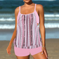 ⏰Damen Tankini mit Blouson-Top & Shorts 💥 bequem, modern & ideal für Strand & Pool ☀️