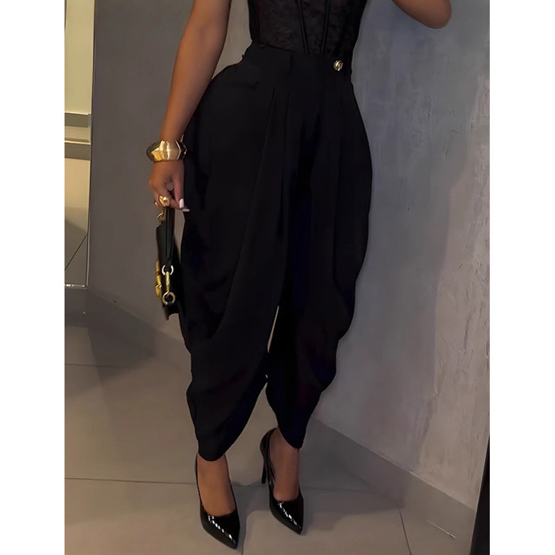 ⏰ 55 % RABATT – Nur für kurze Zeit ✨Lässige Damenhose mit hoher Taille und weitem Bein