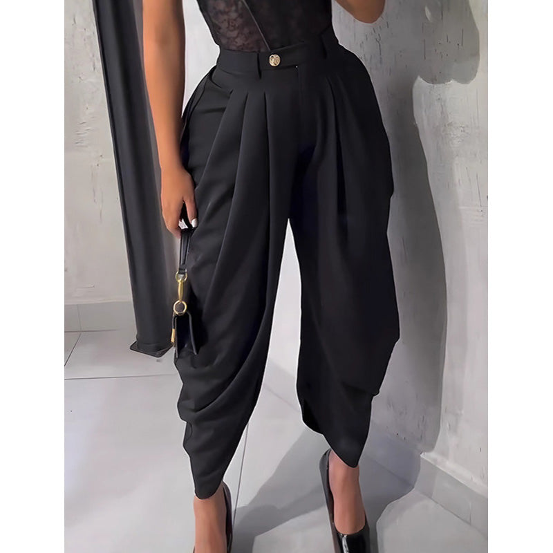 ⏰ 55 % RABATT – Nur für kurze Zeit ✨Lässige Damenhose mit hoher Taille und weitem Bein