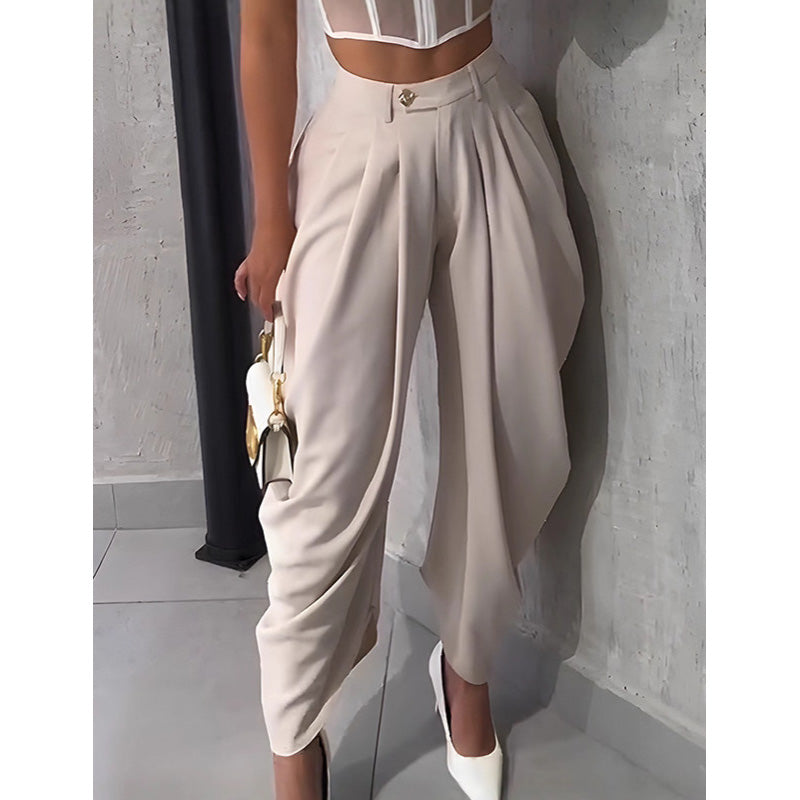⏰ 55 % RABATT – Nur für kurze Zeit ✨Lässige Damenhose mit hoher Taille und weitem Bein