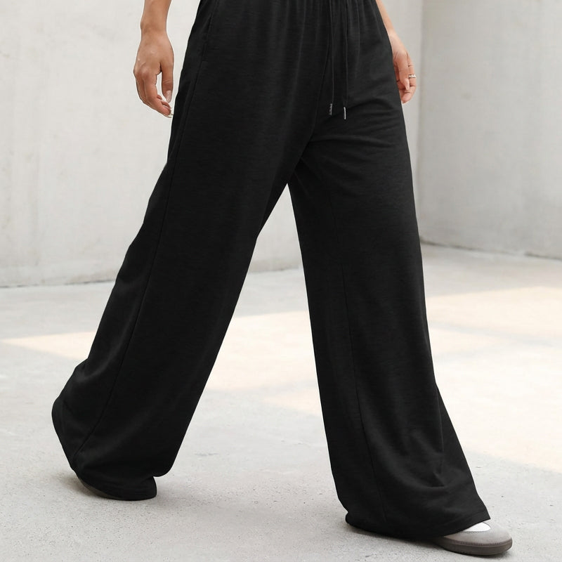 Lässige Damen-Jogginghose mit weitem Bein und Kordelzug🔥Kauf 2 Artikel versandkostenfrei🔥