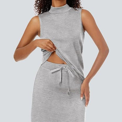 Zweiteiliges Trainingsset für Damen: Tanktop & Minirock