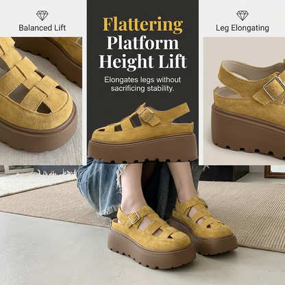 👡 ✨ Damens Plateau-Sandalen mit dicker Sohle – Bequem, stylisch & perfekt für den Sommer ☀️