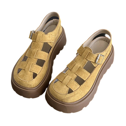 👡 ✨ Damens Plateau-Sandalen mit dicker Sohle – Bequem, stylisch & perfekt für den Sommer ☀️