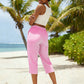 🌺Sommerliche Caprihose mit Karomuster für Damen