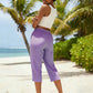 🌺Sommerliche Caprihose mit Karomuster für Damen