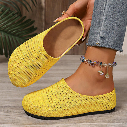 👟Atmungsaktiver Strickunterrock für Damen-On Mules – Luftig, bequem, einfach reinschlüpfen☀️✨