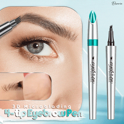 ⏰⌛Begrenzte Aktion: 1 kaufen, 1 gratis!🎁🔥Wasserdichter 3D Augenbrauenstift mit 4 Gabelspitzen