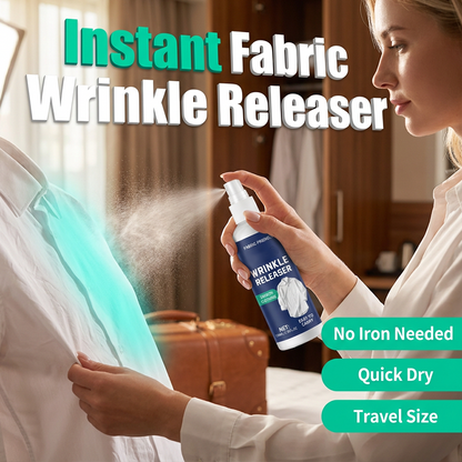 🧴 50% RABATT! 👔 Tragbares Anti-Falten-Spray für Kleidung – Glättet Stoffe & erfrischt im Handumdrehen – Ideal für Reisen, Büro oder den Alltag – einfache Anwendung, hinterlässt keine Flecken ✨🧳