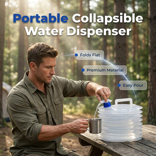 💧 50% RABATT! 🏕️ BPA-freier Faltwasserbehälter – Lebensmittelecht, geruchsneutral & stabil – Ideal für Trinkwasser, Kochen oder Outdoor-Abenteuer – platzsparend und leicht 🌿✨