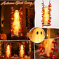 👻 Hängender Halloween-Geist auf Schaukel mit ferngesteuerter LED-Beleuchtung & Ahornblättern