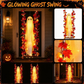 👻 Hängender Halloween-Geist auf Schaukel mit ferngesteuerter LED-Beleuchtung & Ahornblättern