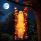 👻 Hängender Halloween-Geist auf Schaukel mit ferngesteuerter LED-Beleuchtung & Ahornblättern