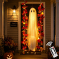 👻 Hängender Halloween-Geist auf Schaukel mit ferngesteuerter LED-Beleuchtung & Ahornblättern