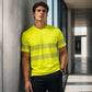 Herren Hochsichtbares Reflektierendes Sicherheits-Arbeitsshirt