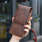 ⚡ Großer Rabatt | Gürteltasche für Smartphones 📱 Mehrfach-Tasche aus Leder mit Kartenfach