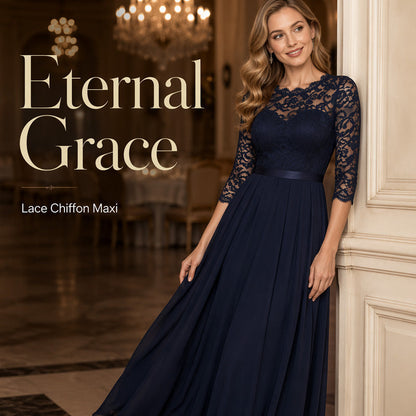 Elegantes Maxikleid mit Spitzenoberteil für Damen