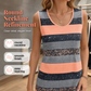 Ärmelloses gestreiftes Sommerkleid für Damen
