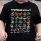 🔥🎁Neu 50% RABATT🔥Kinder-T-Shirt mit Dinosaurier- und Alphabet-Print