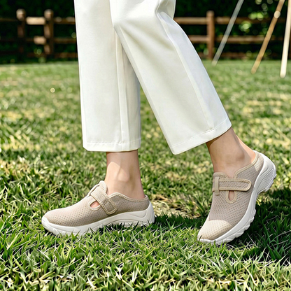 👟 Nur für kurze Zeit: 50 % Rabatt! Bequeme Damen-Clogs mit verstellbarem Riemen, atmungsaktivem Mesh-Obermaterial und Plateausohle zum Hineinschlüpfen