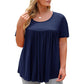 👕Fließendes Tunika-T-Shirt mit Blumenmuster🏵️