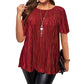 🔥🎁 NEU – 55 % RABATT! 🎁Schmeichelhafte Plisseebluse in Übergröße