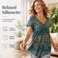 🏖️Sommerschlussverkauf 50% Rabatt🏝️👚Damenoberteil mit Paisleymuster, V-Ausschnitt und kurzen Ärmeln✨