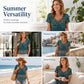 🏖️Sommerschlussverkauf 50% Rabatt🏝️👚Damenoberteil mit Paisleymuster, V-Ausschnitt und kurzen Ärmeln✨