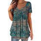 🏖️Sommerschlussverkauf 50% Rabatt🏝️👚Damenoberteil mit Paisleymuster, V-Ausschnitt und kurzen Ärmeln✨