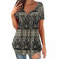 🏖️Sommerschlussverkauf 50% Rabatt🏝️👚Damenoberteil mit Paisleymuster, V-Ausschnitt und kurzen Ärmeln✨