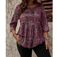 💫 Jetzt im Trend – Lockeres Paisley-Top mit Bindevorderseite – vielseitig und elegant ✨