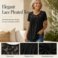 Elegantes T-Shirt mit Spitzenkragen