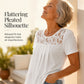 Elegantes T-Shirt mit Spitzenkragen