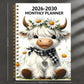 🐮 Fünf Jahre Planung auf einen Blick – von 2026 bis 2030. Dieser Monatsplaner mit Highland-Kuh-Design macht Organisation zum Vergnügen.