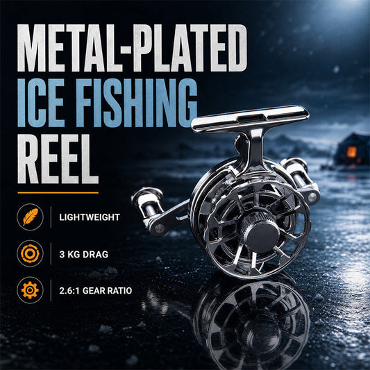 Lightweight Metal Fishing Reel with Dual Rocker Arms