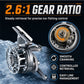 Lightweight Metal Fishing Reel with Dual Rocker Arms