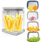🍟 50 % Rabatt! 🔪 Pommes-frites-Schneider 4-in-1 – Vielseitig und einfach zu bedienen ✨