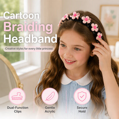 Kinder-Haarband mit dekorativen Mini-Clips und 13 Motiven
