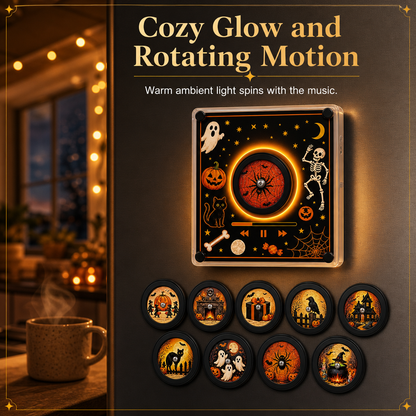 🔥🎄2026 Neuheit!! 🎅🎃Weihnachts-Kühlschrankmagnet-Set im Schallplattenspieler-Design mit NFC-Musikbox