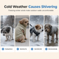 Warm gefütterter Wintermantel für Hunde und Katzen