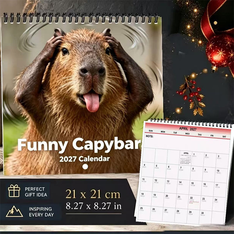 Lustiger Capybara Wandkalender 2027 – Verschiedene Motive