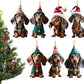 🎄【7 Stück】🐕 Christbaumschmuck in Welpenform