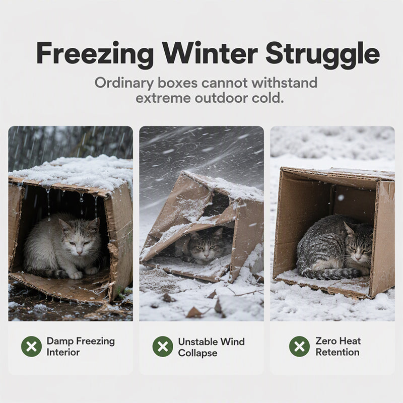Isolierter & wetterfester Katzenunterstand für draußen – Schutz & Komfort im Winter