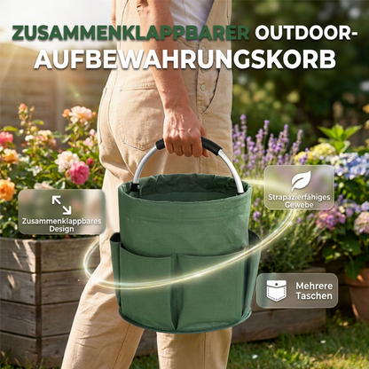 📢📢46% RABATT !!⏰Zusammenklappbarer Picknickkorb, faltbarer Reinigungskorb