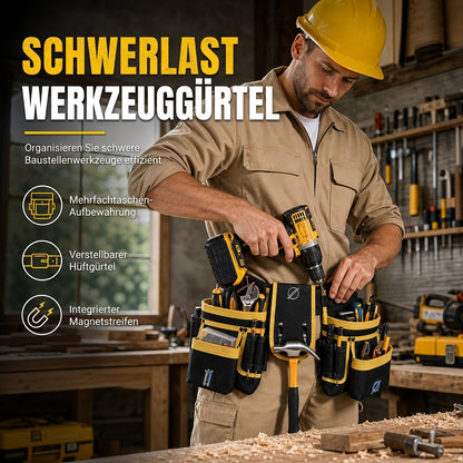 📢📢50% RABATT !!⏰Einstellbare Werkzeug-Taillantasche – mit mehreren Taschen und freihändigem Tragen ✨