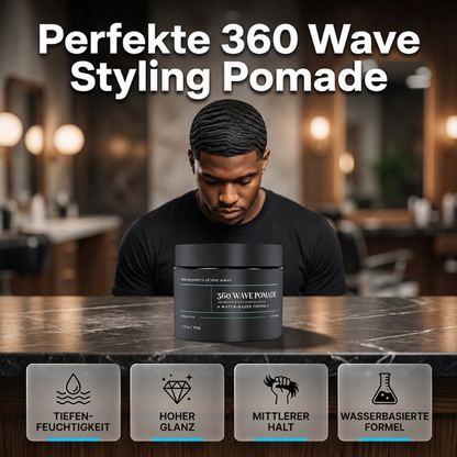 🌊💈✨Wave Pomade Mittlere Haltkraft Wasserbasis Hochglanz Haarwachs