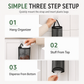 Organize Grocery Bags Instantly! Wall-Mounted Mesh Bag Holder
