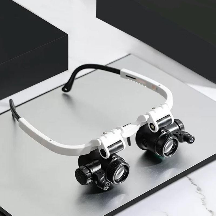 👓 50% RABATT! 🔍 LED-Lupenbrille – 23-fache Vergrößerung, Hell & Handsfrei für Präzisionsarbeiten ✨